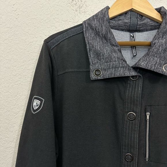 KUHL Womens Krush Jacket Top #4261 Snap Front Thumbholes Stretch Outdoor - Picture 2 of 13